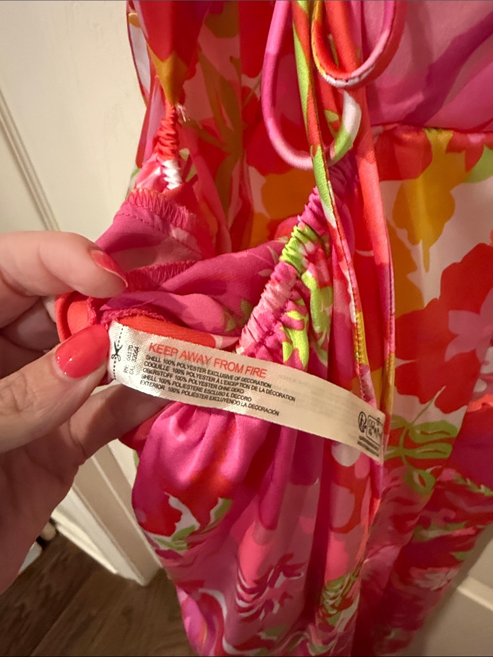 Free People “All A Bloom” neon floral maxi dress, XS - Picture 9 of 10